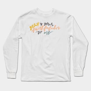 great is your faithfulness christian bible verse design Long Sleeve T-Shirt